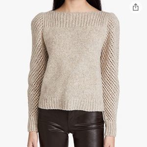 LoveShackFancy Beige Knit Sweater